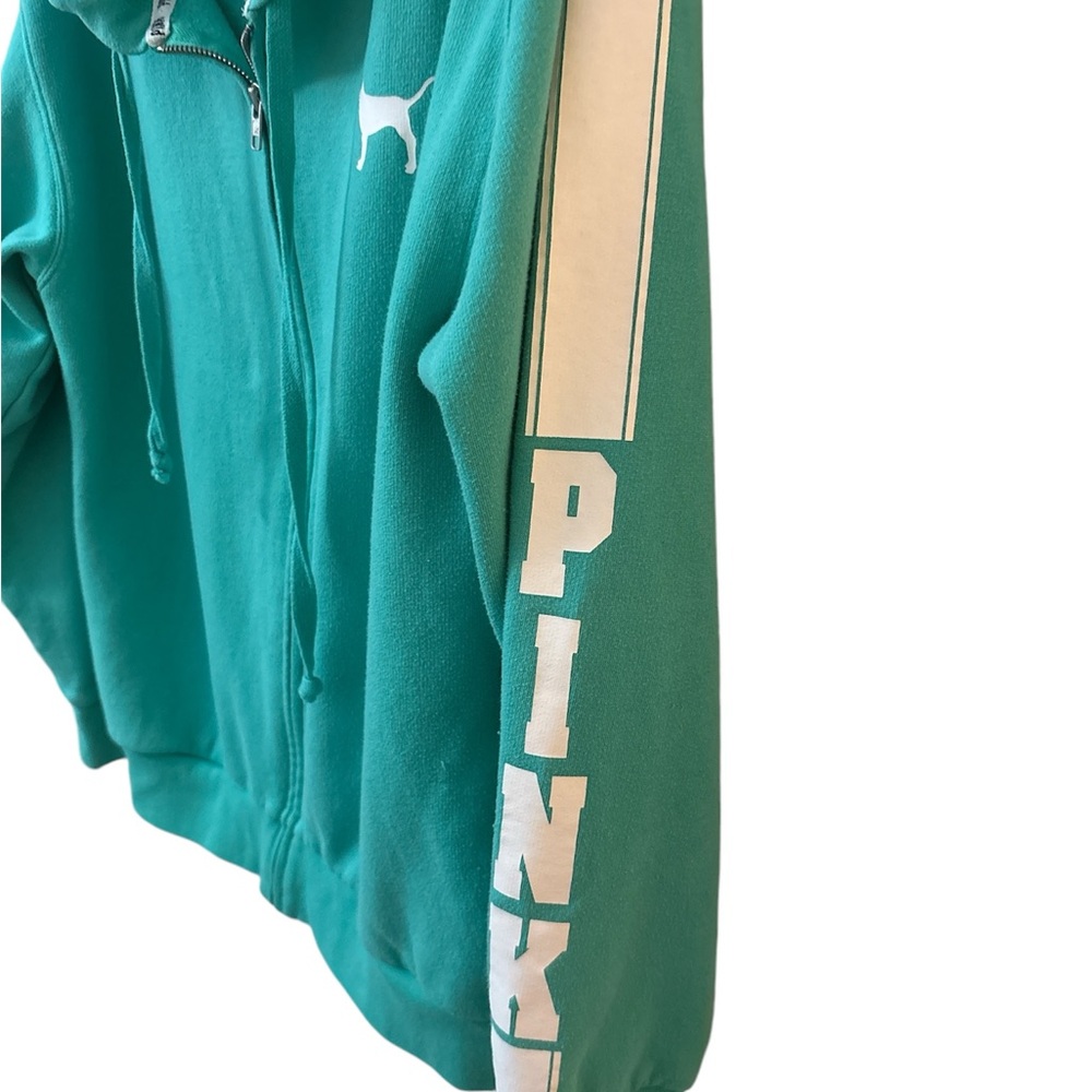 PINK Victoria’s Secret Y2K Size S Seafoam green hoodie excellent condition - Picture 5 of 5